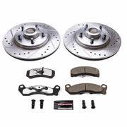 Power Stop 84-86 Ford Mustang Front Z26 Street Warrior Brake Kit PowerStop Brake Kits - Performance D&S