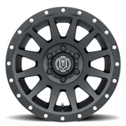 ICON Compression 17x8.5 6x135 6mm Offset 5in BS 87.1mm Bore Satin Black Wheel ICON Wheels - Cast