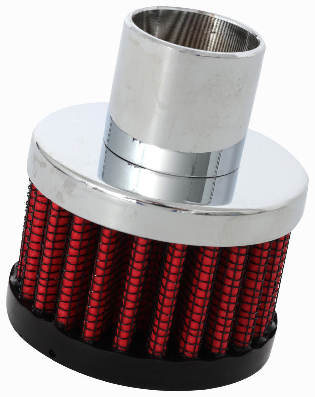 K&N Steel Base Crankcase Vent Filter/Breather 1in Vent OD x 2in OD x 1.5in Height K&N Engineering Air Filters - Universal Fit