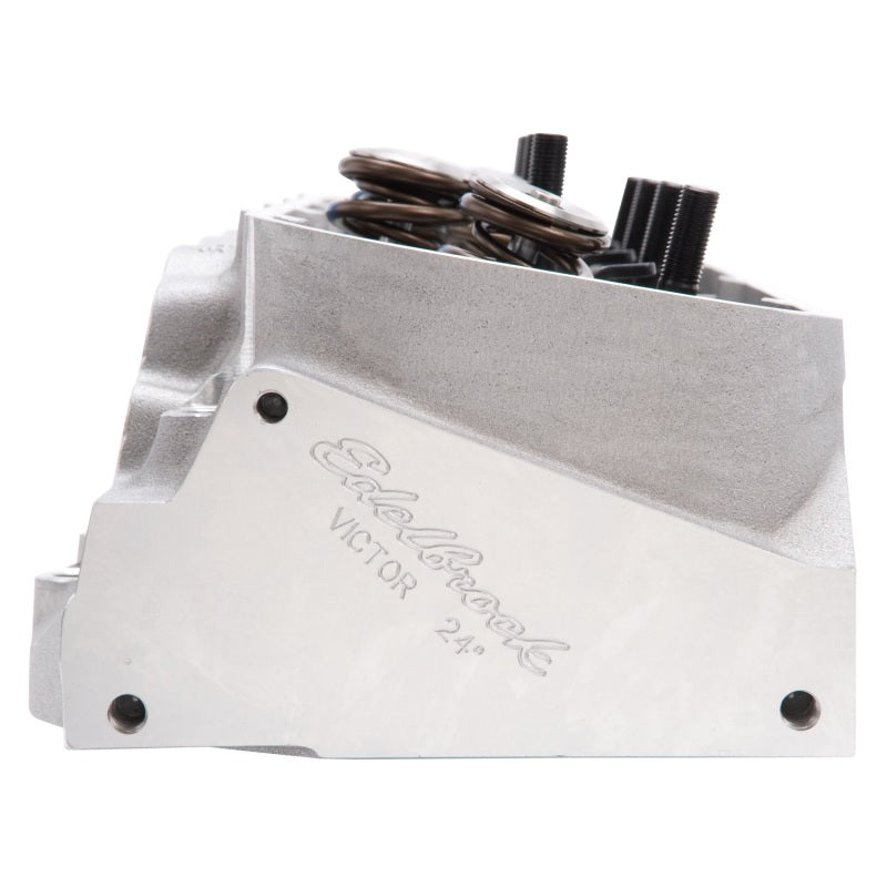 Edelbrock Race Cyl Head Musi CNC BBC Victor 24Deg Complete Edelbrock Heads