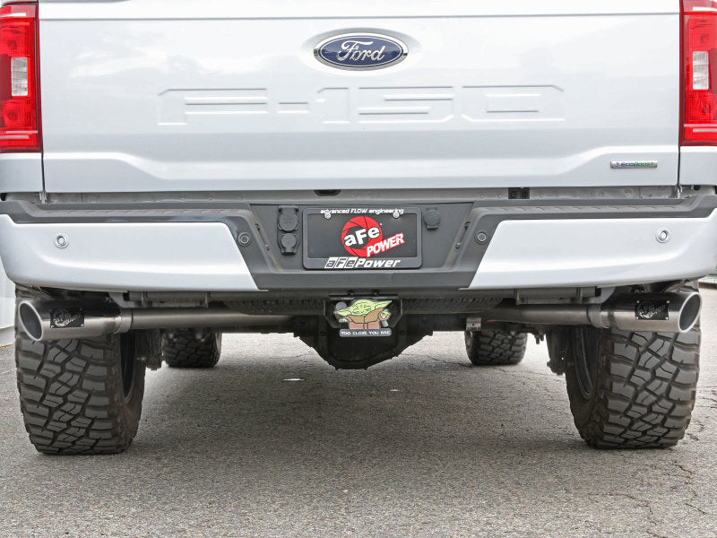 aFe Gemini XV 3in 304 SS Cat-Back Exhaust 2021 Ford F-150 V6 2.7L/3.5L (tt)/V8 5.0L w/ Polished Tips aFe Catback