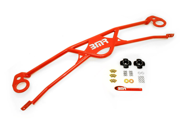 BMR 2010 5th Gen Camaro Front 4-Point Strut Tower Brace - Red BMR Suspension Strut Bars