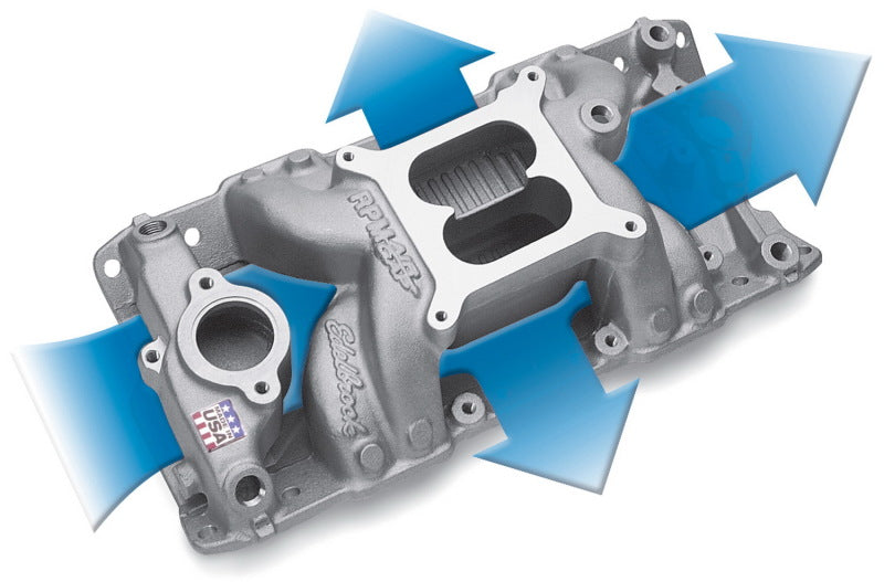 Edelbrock S/B Chevy RPM Air-Gap Manifold Edelbrock Intake Manifolds