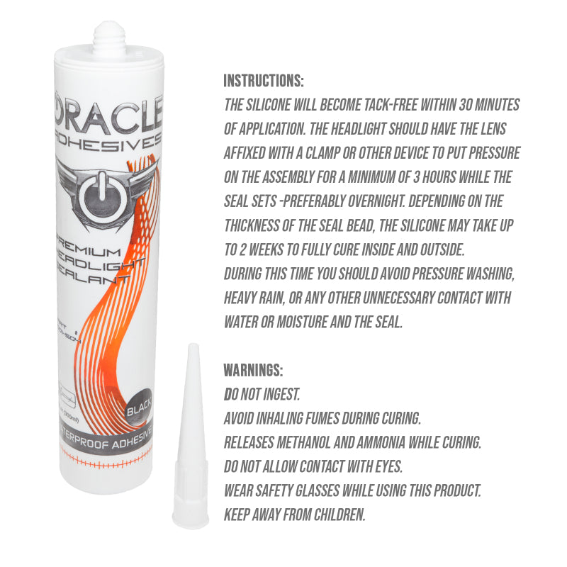 Oracle Headlight Assembly Adhesive - 10 oz Tube ORACLE Lighting Sealants