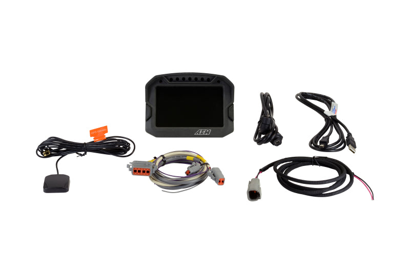 AEM CD-5LG Carbon Logging Digital Dash Display w/ Internal 10Hz GPS & Antenna AEM Gauges