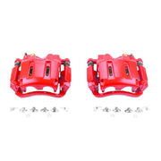 Power Stop 05-12 Ford F-250 Super Duty Front Red Calipers w/Brackets - Pair PowerStop Brake Calipers - Perf
