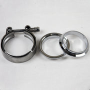 Granatelli 3.0in Mild Steel Mating Male to Female Flanges w/V-Band Clamp Granatelli Motor Sports Flanges