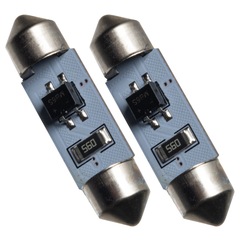Oracle 37MM 4 LED 3-Chip Festoon Bulbs (Pair) - Cool White ORACLE Lighting Bulbs