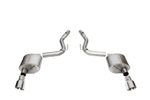 Corsa 2024+ Ford Mustang Sport Axle-Back Dual Rear Exit with 4.5in Polished Pro-Series Tips CORSA Performance Axle Back
