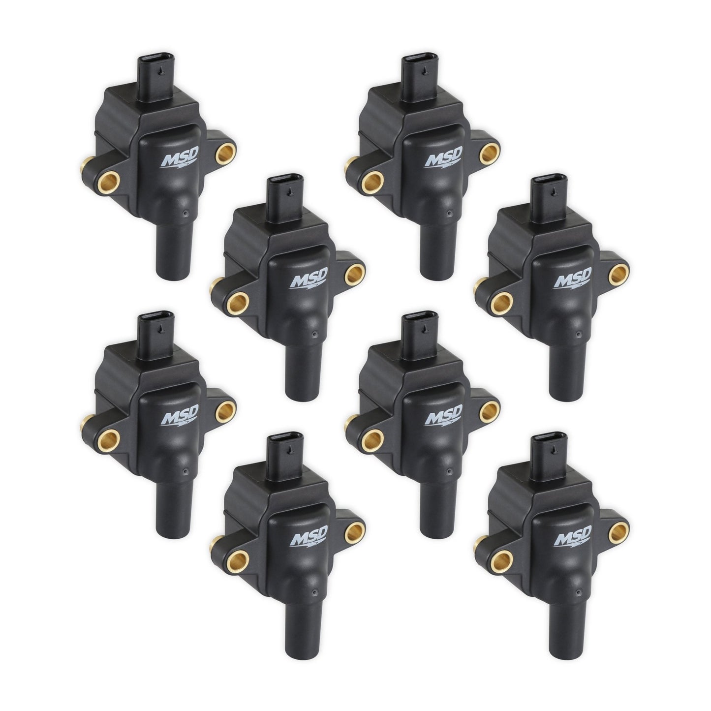 7.3L GODZILLA IGNITION COIL, BLACK, SET OF 8 MSD Autoparts