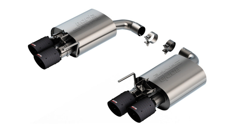 Borla 2024 Ford Mustang GT 5.0L V8 w/ Active Exhaust S-Type Axle-Back Exhaust System - Carbon Fiber Borla Axle Back