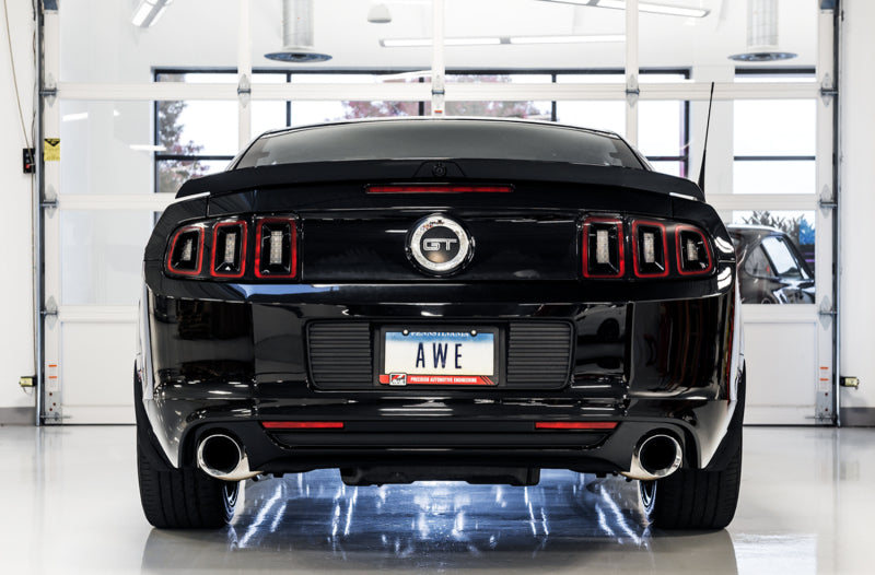 AWE Tuning S197 Mustang GT Axle-Back Exhaust - Touring Edition (Chrome Silver Tips) AWE Tuning Axle Back