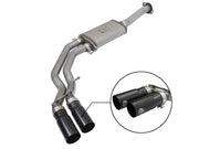 aFe Rebel Exhausts 3in SS Cat-Back 15-16 Ford F-150 EcoBoost V6 2.7/3.5L V8 5.0L w/ Black Tips aFe Catback