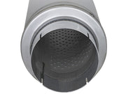 aFe ATLAS Aluminized Steel Muffler 5in Center/Center 24in L x 7in Diameter - Round Body aFe Muffler