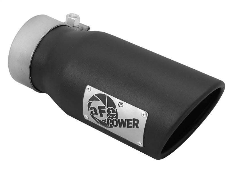 aFe MACHForce XP 3in Inlet x 4in Outlet x 9in Length Clamp-On Black Tip aFe Catback