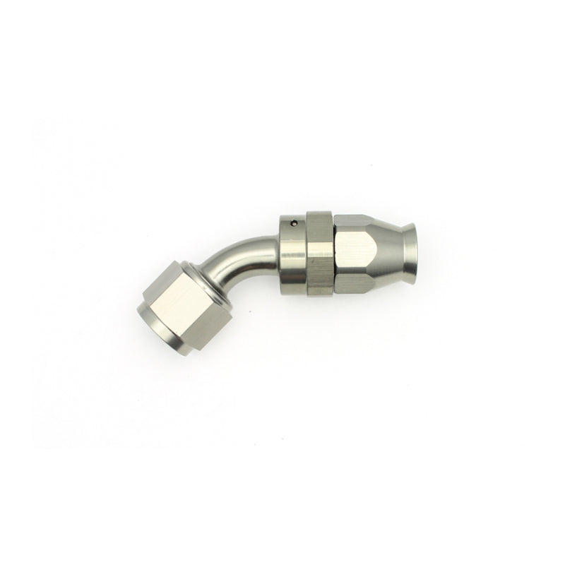 DeatschWerks 8AN Female Swivel 45-Degree Hose End PTFE (Incl. 1 Olive Insert) DeatschWerks Fittings