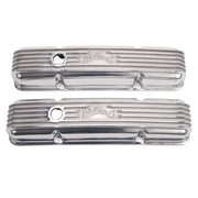 Edelbrock Valve Cover Classic Series Chevrolet 1959-1986 262-400 CI V8 Polshed Edelbrock Valve Covers