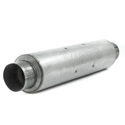 MBRP Universal Quiet Tone Muffler 4in Inlet/Outlet 24in Body 6in Dia 30in Overall Aluminum MBRP Muffler