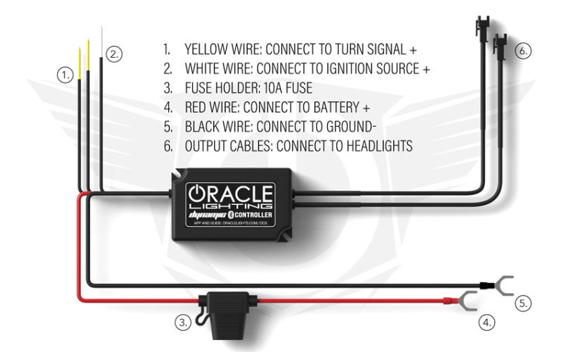Oracle 18-21 Ford Mustang Dynamic DRL w/ Halo Kit & Sequential Turn Signal - ColorSHIFT ORACLE Lighting Headlights