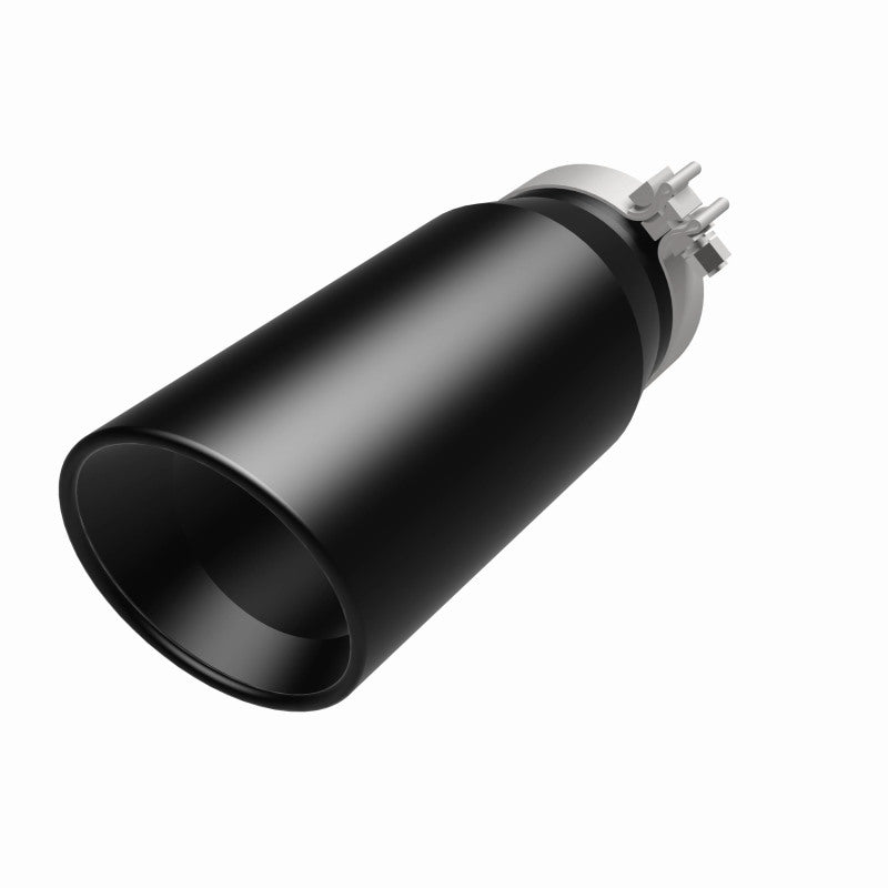 MagnaFlow Tip Stainless Black Coated Single Double Round Single Outlet 5in Dia 4in Inlet 13in L Magnaflow Catalytic Converter Universal