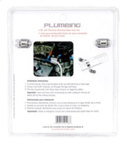 Spectre Stainless Steel Flex Fuel Line 3/8in. ID - 3ft. w/Chrome Clamps Spectre Fuel Lines