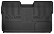 Husky Liners 09-14 Ford F-150 SuperCrew Cab X-Act Contour Second Row Seat Floor Liner - Black Husky Liners Floor Mats - Rubber
