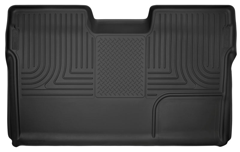 Husky Liners 09-14 Ford F-150 SuperCrew Cab X-Act Contour Second Row Seat Floor Liner - Black Husky Liners Floor Mats - Rubber