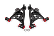 BMR 79-93 Fox Mustang Non-Adj Lower A-Arms Standard Ball Joint Spring Pocket - Black Hammertone BMR Suspension Control Arms