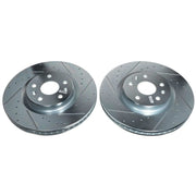 Power Stop 20-21 Chevrolet Corvette Front Evolution Drilled & Slotted Rotor - Pair PowerStop Brake Rotors - Slot & Drilled