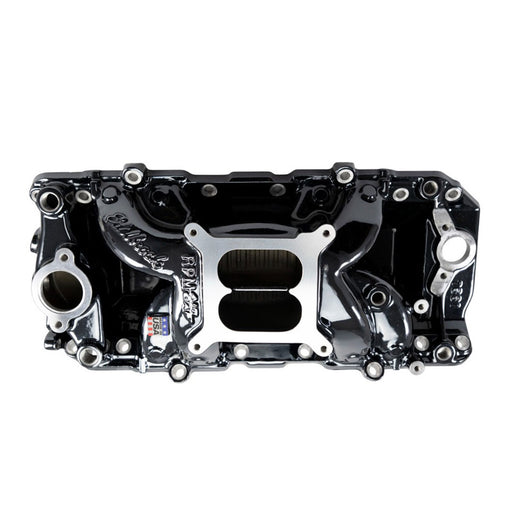 RPM Air-Gap Intake Manifold for Big-Block Chevy Oval Port, Black Plasma Finish EDELBROCK Autoparts
