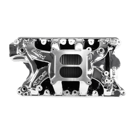 RPM Air-Gap Small Block Ford 351W Intake Manifold - Chrome Plasma Finish EDELBROCK Autoparts