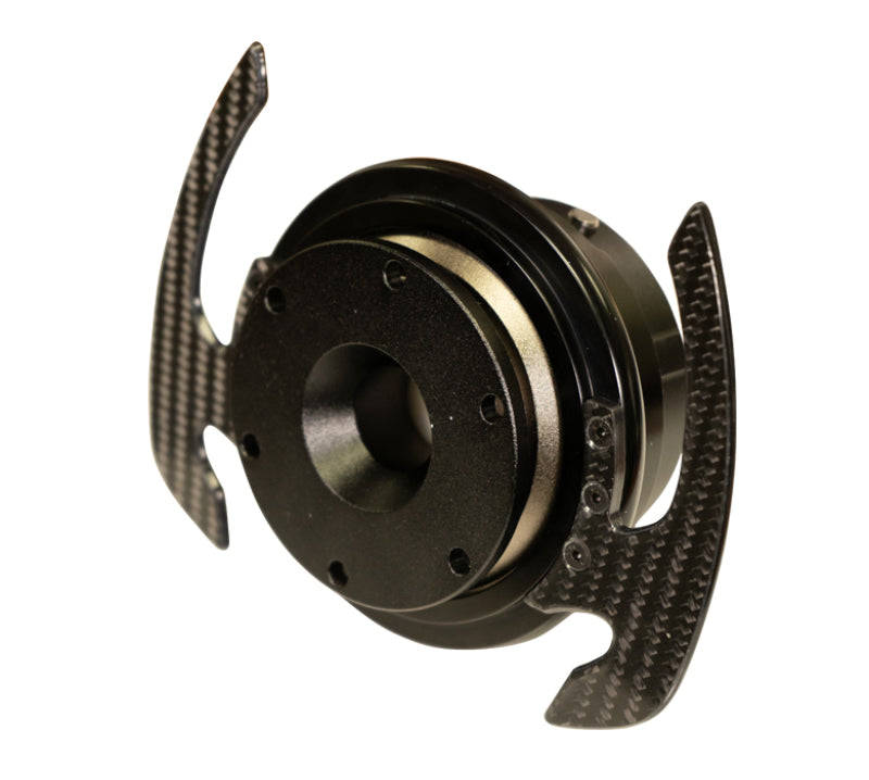 NRG Quick Release Kit Gen 4.0 - Black Body / Black Ring w/ CF Handles NRG Quick Release Adapters