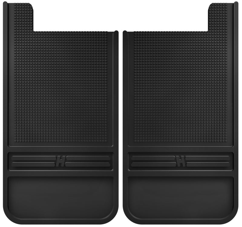 Husky Liners Universal 12in Wide Black Rubber Rear Mud Flaps w/o Weight Husky Liners Mud Flaps
