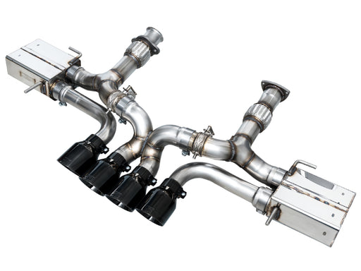 AWE 2023 C8 Corvette Z06 SwitchPath Cat-Back Exhaust - Diamond Black Tips AWE Tuning Catback