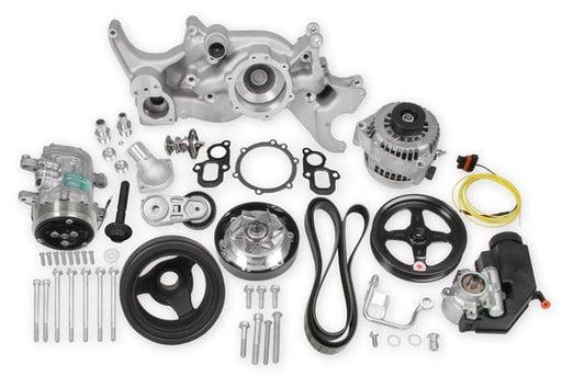 Holley Mid-Mount Complete Accessory Drive System - Gen V LT Engines - Standard Damper - Natural 20-205 HOLLEY Autoparts