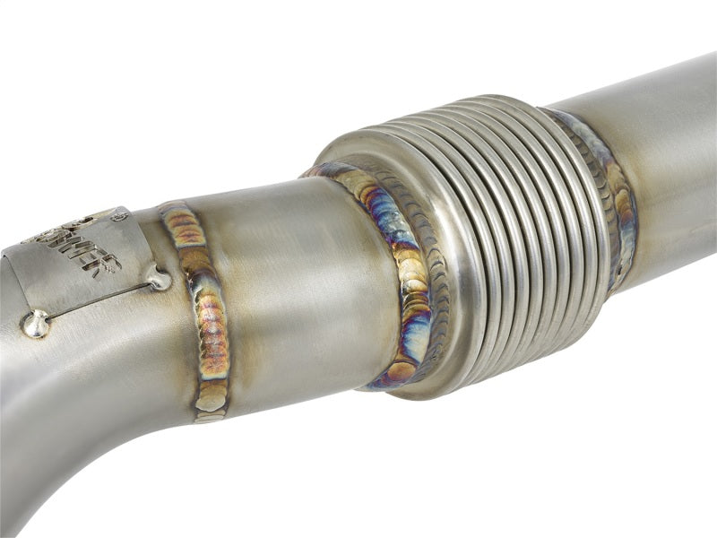 aFe Twisted Steel Header Up-Pipe 08-10 Ford Diesel Trucks V8-6.4L (td) aFe Headers & Manifolds