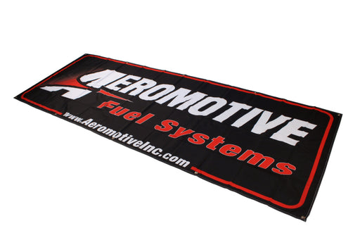 Aeromotive Banner - 32in x 92in (Black/Red) Aeromotive Marketing