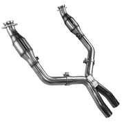 Kooks 05-10 Ford Mustang GT 4.6L 3V Auto/Manual 2 1/2in x 2 1/2in OEM Cat X Pipe Kooks HDR Req Kooks Headers X Pipes