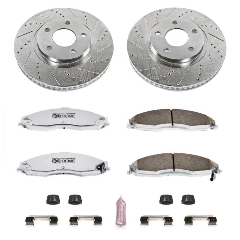 Power Stop 98-02 Chevrolet Camaro Front Z26 Street Warrior Brake Kit PowerStop Brake Kits - Performance D&S