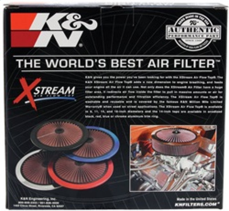 K&N X-Stream Top Round Lid 9 inch Outside Diameter K&N Engineering Air Filters - Universal Fit