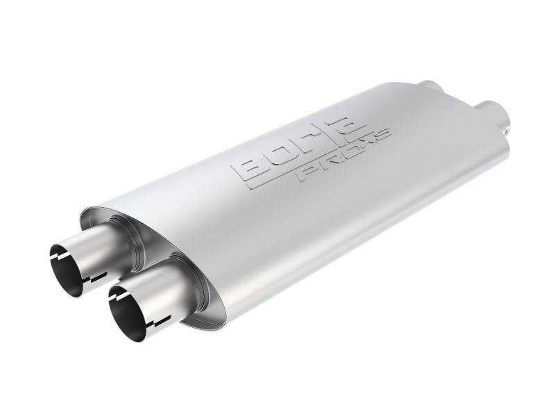Borla Pro-XS 2.25in Tubing 19in x 4in x 9.5in Oval Notched Dual In / Dual Out Muffler Borla Muffler