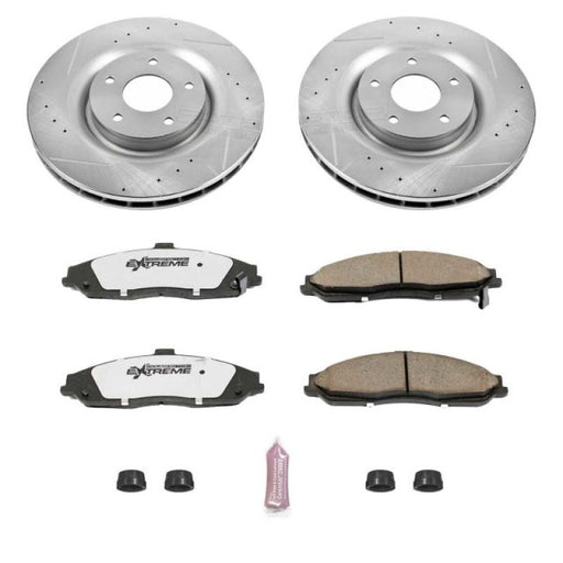 Power Stop 06-09 Cadillac XLR Front Z26 Street Warrior Brake Kit PowerStop Brake Kits - Performance D&S