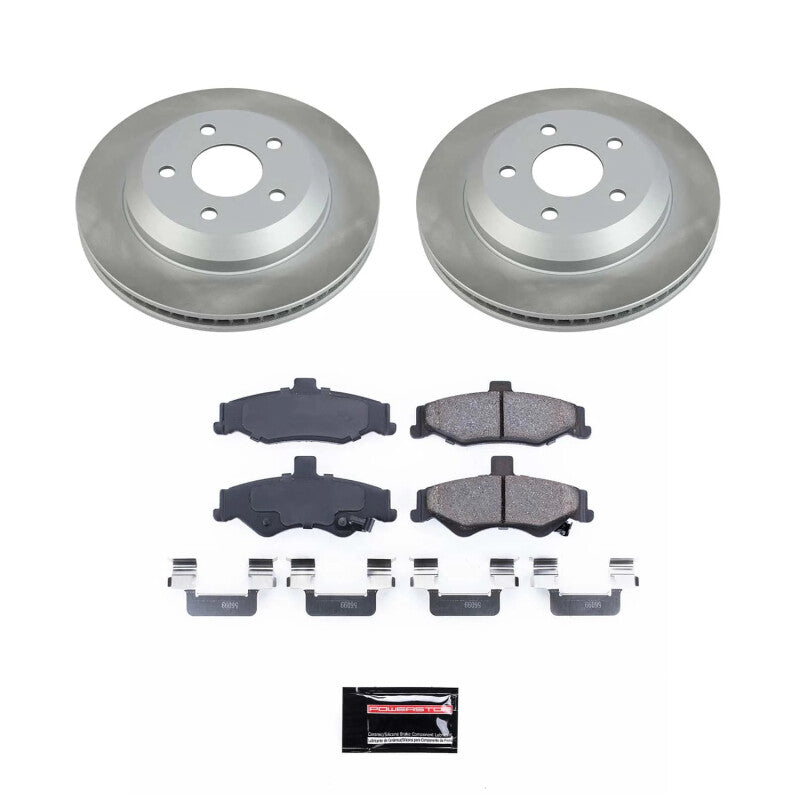 Power Stop 98-02 Pontiac Firebird Rear Semi-Coated Rotor Kit PowerStop Brake Kits - Performance Blank