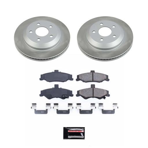 Power Stop 98-02 Pontiac Firebird Rear Semi-Coated Rotor Kit PowerStop Brake Kits - Performance Blank