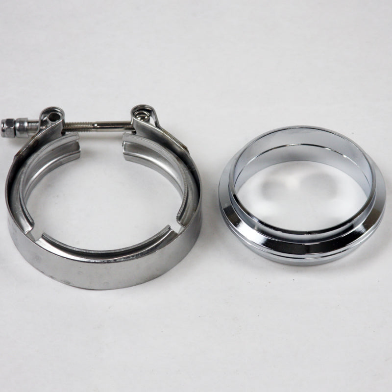 Granatelli 3.0in Flat Flanges w/V-Band Clamp Granatelli Motor Sports Flanges
