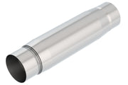 Borla CrateMuffler Resonator Option 3in Center/Center 3.5in Round x 10in - Null Sound Center/Center Borla Muffler