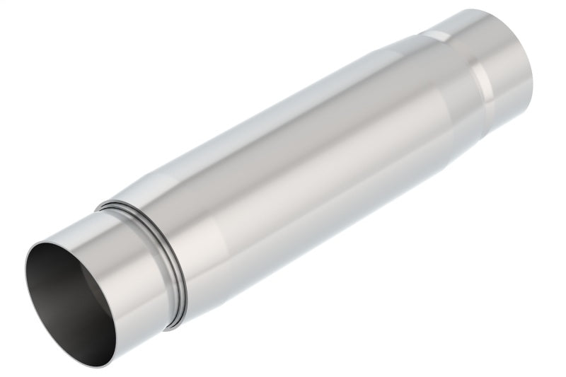 Borla CrateMuffler Resonator Option 3in Center/Center 3.5in Round x 10in - Null Sound Center/Center Borla Muffler