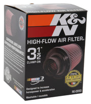 K&N Universal Rubber Filter 3 1/2inch ID FLG / 6inch Base / 4-5/8inch Top / 6inch Height K&N Engineering Air Filters - Universal Fit