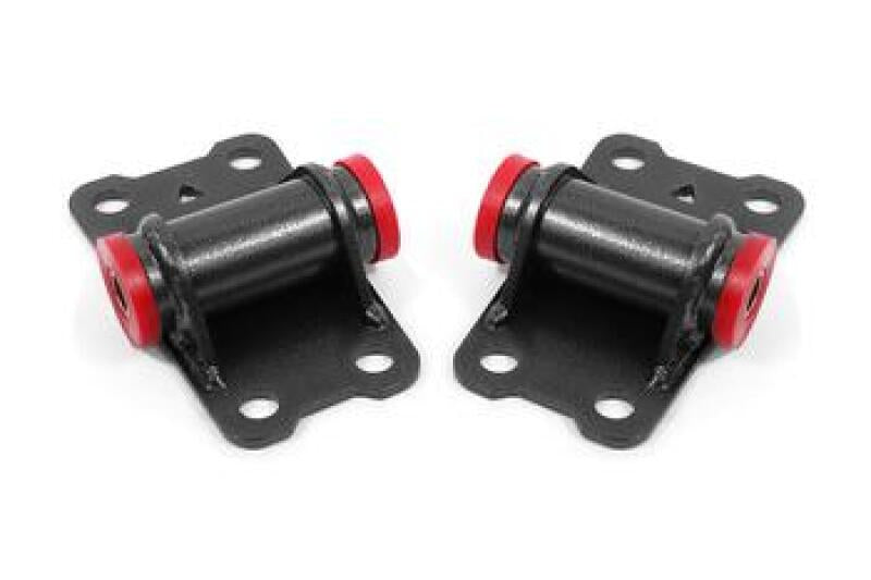 BMR 82-92 F-Body Motor Mount Kit Lower Poly - Black Hammertone BMR Suspension Engine Mounts