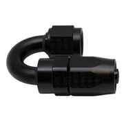 DeatschWerks 6AN Female Swivel 180-Degree Hose End CPE - Anodized Matte Black DeatschWerks Fittings